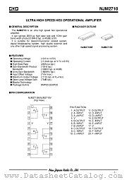 NJM2710 datasheet pdf New Japan Radio