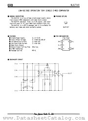 NJU7141 datasheet pdf New Japan Radio