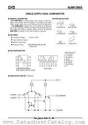 NJM12903 datasheet pdf New Japan Radio