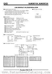 NJM2871A datasheet pdf New Japan Radio