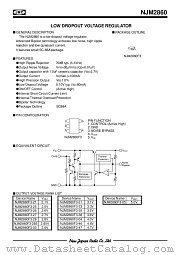 NJM2860 datasheet pdf New Japan Radio