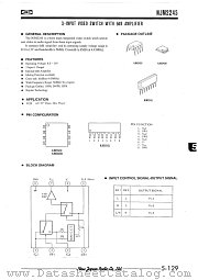 NJM2245 datasheet pdf New Japan Radio