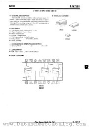 NJM2506 datasheet pdf New Japan Radio