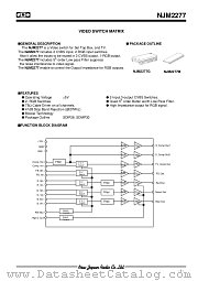 NJM2277 datasheet pdf New Japan Radio