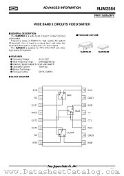 NJM2584 datasheet pdf New Japan Radio