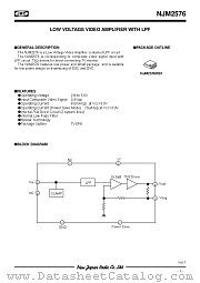 NJM2576 datasheet pdf New Japan Radio