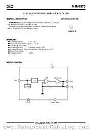 NJM2575 datasheet pdf New Japan Radio