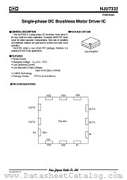 NJU7332 datasheet pdf New Japan Radio