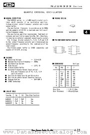 NJU6323P datasheet pdf New Japan Radio