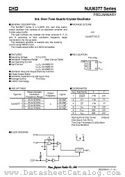 NJU6377 datasheet pdf New Japan Radio