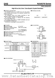 NJU6378 datasheet pdf New Japan Radio