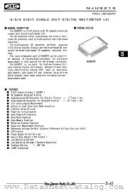 NJU9210 datasheet pdf New Japan Radio