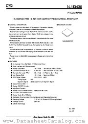 NJU3430 datasheet pdf New Japan Radio