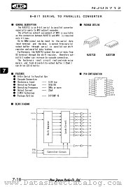 NJU3712 datasheet pdf New Japan Radio