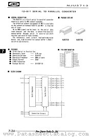 NJU3713 datasheet pdf New Japan Radio