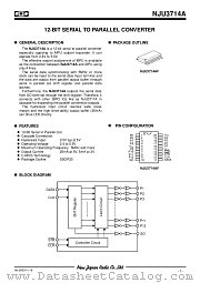 NJU3714A datasheet pdf New Japan Radio