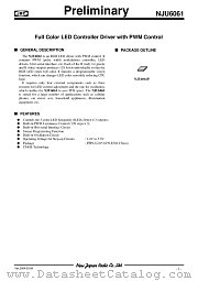 NJU6061 datasheet pdf New Japan Radio