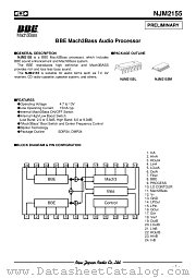 NJM2155 datasheet pdf New Japan Radio