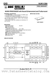 NJW1139A datasheet pdf New Japan Radio