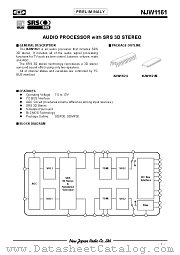 NJW1161 datasheet pdf New Japan Radio