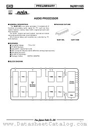 NJW1165 datasheet pdf New Japan Radio