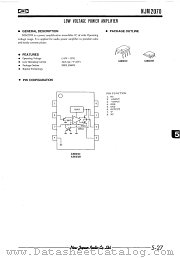 NJM2070 datasheet pdf New Japan Radio