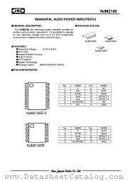 NJM2166 datasheet pdf New Japan Radio