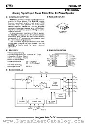 NJU8752 datasheet pdf New Japan Radio