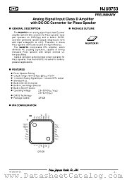 NJU8753 datasheet pdf New Japan Radio