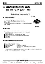 NJU26101 datasheet pdf New Japan Radio