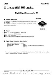 NJU26102 datasheet pdf New Japan Radio