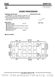 NJW1141 datasheet pdf New Japan Radio