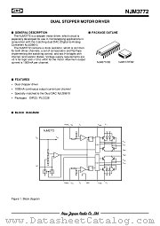 NJM3772 datasheet pdf New Japan Radio