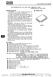 NJU6420B datasheet pdf New Japan Radio