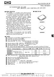 NJU6469 datasheet pdf New Japan Radio