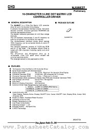 NJU6637 datasheet pdf New Japan Radio