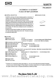 NJU6576 datasheet pdf New Japan Radio