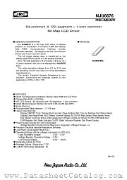 NJU6676 datasheet pdf New Japan Radio