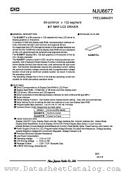 NJU6677 datasheet pdf New Japan Radio