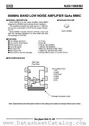 NJG1106KB2 datasheet pdf New Japan Radio