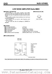 NJG1107HB3 datasheet pdf New Japan Radio