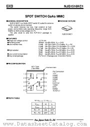 NJG1516KC1 datasheet pdf New Japan Radio