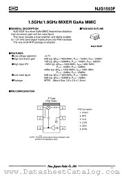 NJG1553F datasheet pdf New Japan Radio