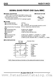 NJG1711KC1 datasheet pdf New Japan Radio