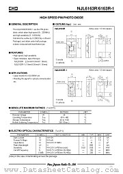 NJL6163R-1 datasheet pdf New Japan Radio