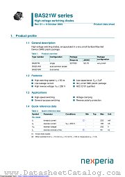 BAS21W datasheet pdf Nexperia