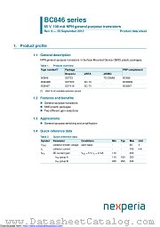 BC846BT datasheet pdf Nexperia