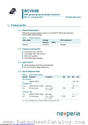 BCV64B datasheet pdf Nexperia