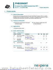 PHB29N08T datasheet pdf Nexperia