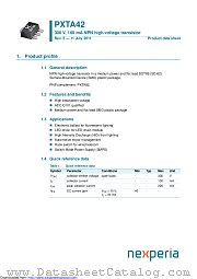 PXTA42 datasheet pdf Nexperia